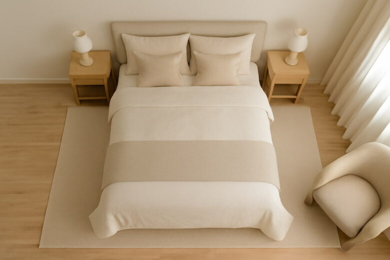 Quarto Pequeno e Minimalista